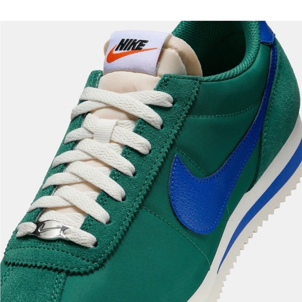 Size 8- Nike Cortez Evergreen Aura Hyper Royal Women’s Shoes IH2361 300 No Lid - Picture 8 of 10